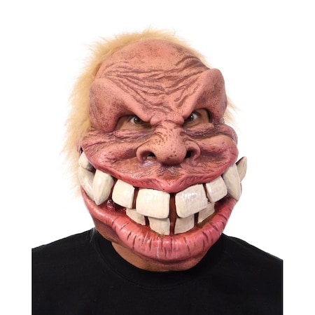 Zagone Myles of Smiles Monster Mask for Adult with a Large Grin Teeth Beige One Size ML1001